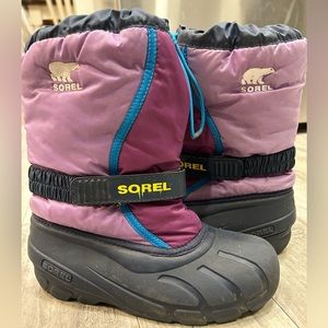 Sorel Purple Snow Boots Size 5 Big Girls or Women’s